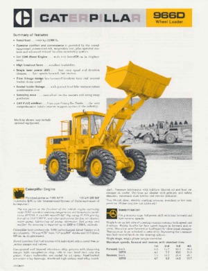 Utovarivači na kotačima Caterpillar 966D