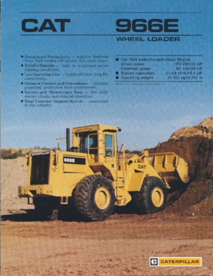 Utovarivači na kotačima Caterpillar 966E