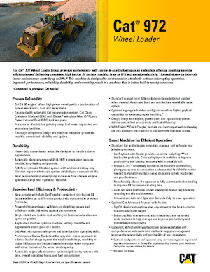 Utovarivači na kotačima Caterpillar 972