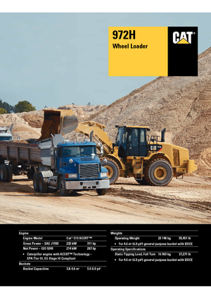 Utovarivači na kotačima Caterpillar 972H