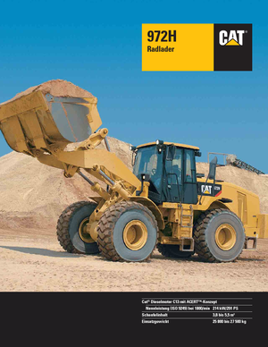 Utovarivači na kotačima Caterpillar 972H