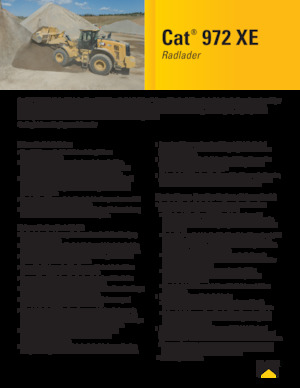 Utovarivači na kotačima Caterpillar 972XE