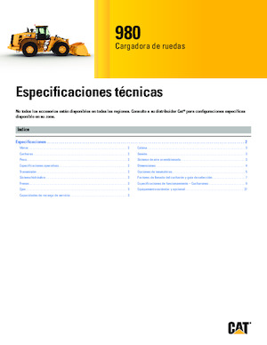 Utovarivači na kotačima Caterpillar 980