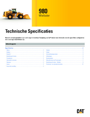 Utovarivači na kotačima Caterpillar 980