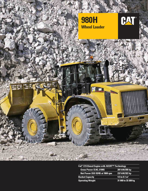 Utovarivači na kotačima Caterpillar 980H