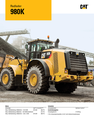 Utovarivači na kotačima Caterpillar 980K