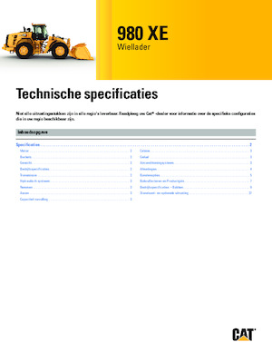 Utovarivači na kotačima Caterpillar 980 XE