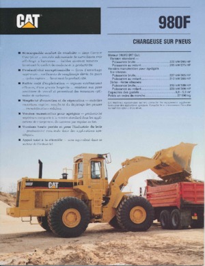 Utovarivači na kotačima Caterpillar 980F