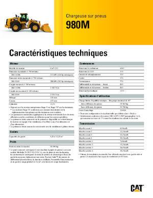 Utovarivači na kotačima Caterpillar 980M