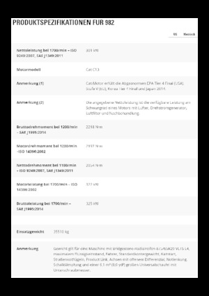 Utovarivači na kotačima Caterpillar 982