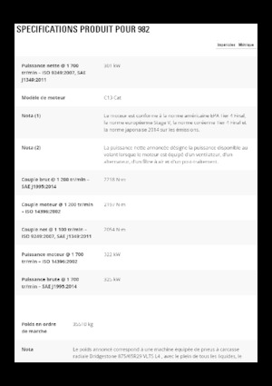 Utovarivači na kotačima Caterpillar 982