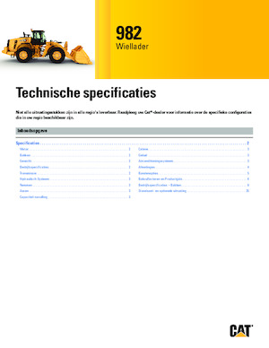 Utovarivači na kotačima Caterpillar 982