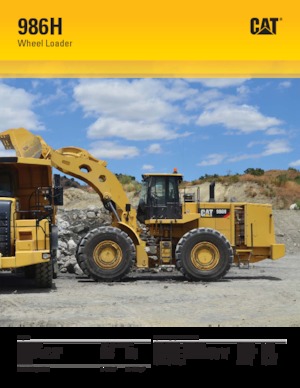 Utovarivači na kotačima Caterpillar 986H