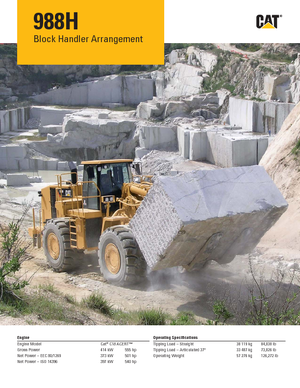 Utovarivači na kotačima Caterpillar 988H