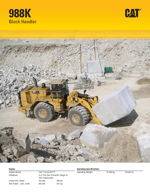 Utovarivači na kotačima Caterpillar 988K