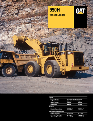 Utovarivači na kotačima Caterpillar 990H