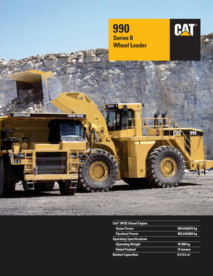 Utovarivači na kotačima Caterpillar 990 II