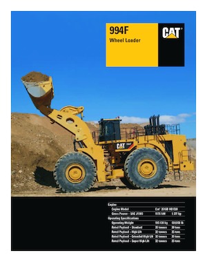Utovarivači na kotačima Caterpillar 994F