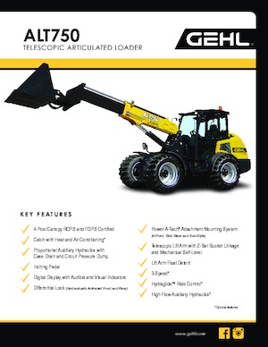 Utovarivači na kotačima Gehl ALT750