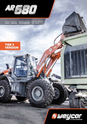 Utovarivači na kotačima weycor AR 680