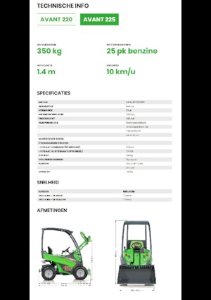 Utovarivači na kotačima Avant Tecno Avant 225