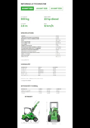 Utovarivači na kotačima Avant Tecno Avant 523