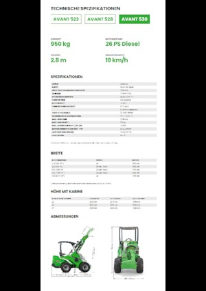 Utovarivači na kotačima Avant Tecno Avant 530