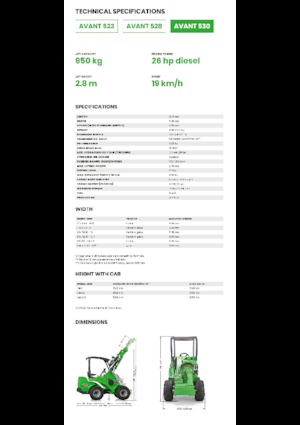 Utovarivači na kotačima Avant Tecno Avant 530