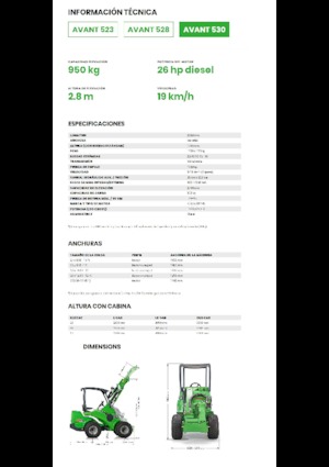 Utovarivači na kotačima Avant Tecno Avant 530