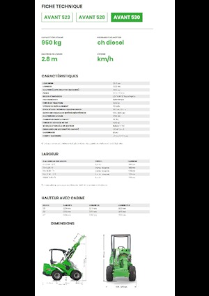 Utovarivači na kotačima Avant Tecno Avant 530
