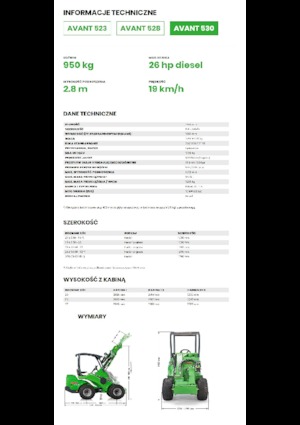 Utovarivači na kotačima Avant Tecno Avant 530