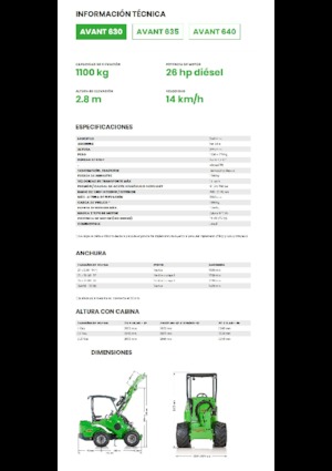 Utovarivači na kotačima Avant Tecno Avant 630
