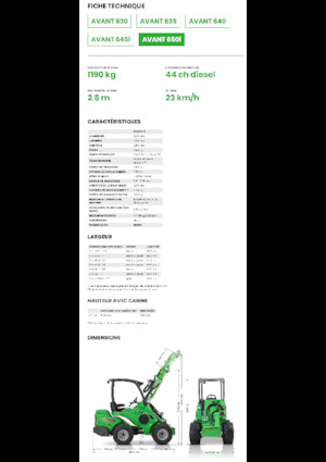 Utovarivači na kotačima Avant Tecno Avant 650