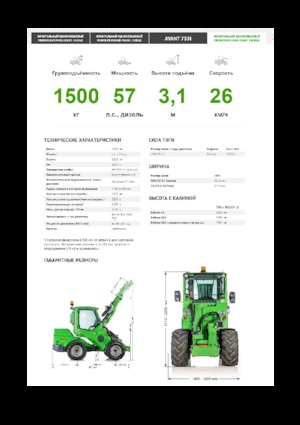 Utovarivači na kotačima Avant Tecno Avant 760i