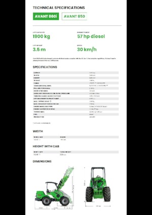 Utovarivači na kotačima Avant Tecno Avant 860i