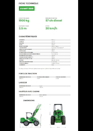 Utovarivači na kotačima Avant Tecno Avant 860i