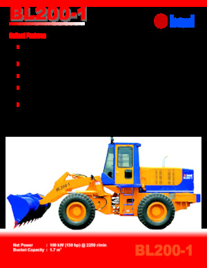 Utovarivači na kotačima Beml BL200-1