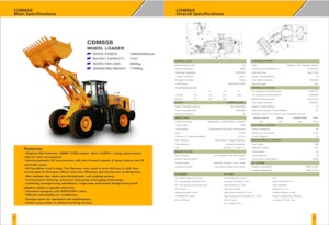 Utovarivači na kotačima Lonking CDM858