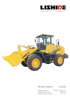 Utovarivači na kotačima Lishide CL936-3