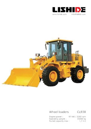 Utovarivači na kotačima Lishide CL938-2