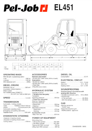 Utovarivači na kotačima Pel-Job EL 451
