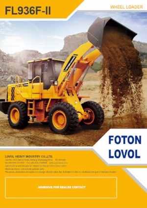 Utovarivači na kotačima Foton Lovol FL936H