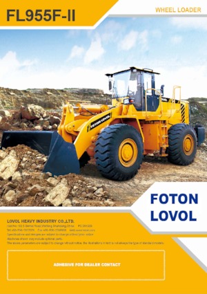 Utovarivači na kotačima Foton Lovol FL955F-II
