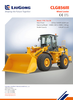 Utovarivači na kotačima Liugong GLC856 III 