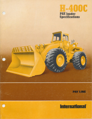Utovarivači na kotačima International Harvester H-400C