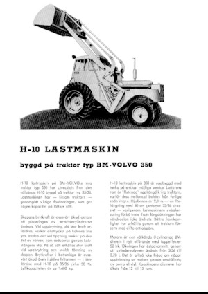 Utovarivači na kotačima Volvo H10-350