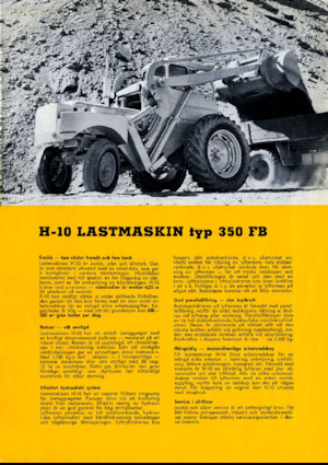 Utovarivači na kotačima Volvo H10-350FB