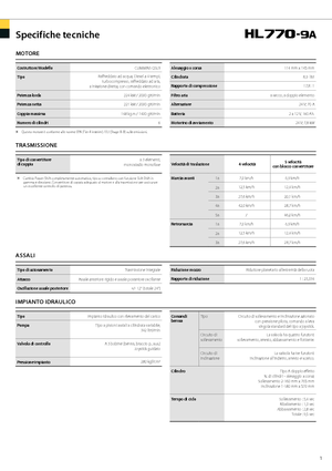 Utovarivači na kotačima Hyundai HL 770-9 A