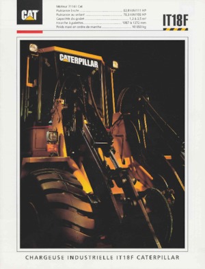 Utovarivači na kotačima Caterpillar IT 18 F
