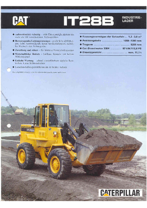 Utovarivači na kotačima Caterpillar IT 28 B
